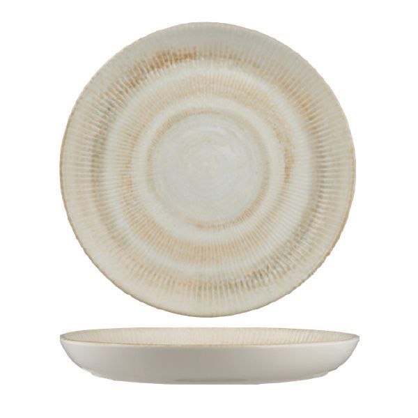 Ariane Paros Shell Sand Coupe Plate Deep 27cm 6 Pack