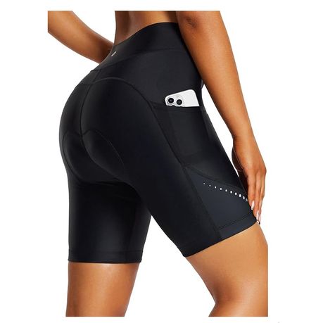 Women's 4D Padded Bike Shorts, Cycling Underwear with side Pockets