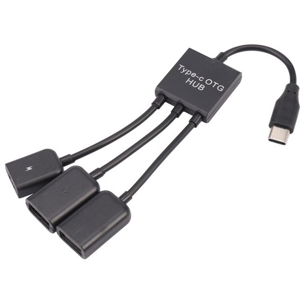 USB 3.1 Type C 2.0 Female + Micro-USB Female 3 in 1 OTG HUB