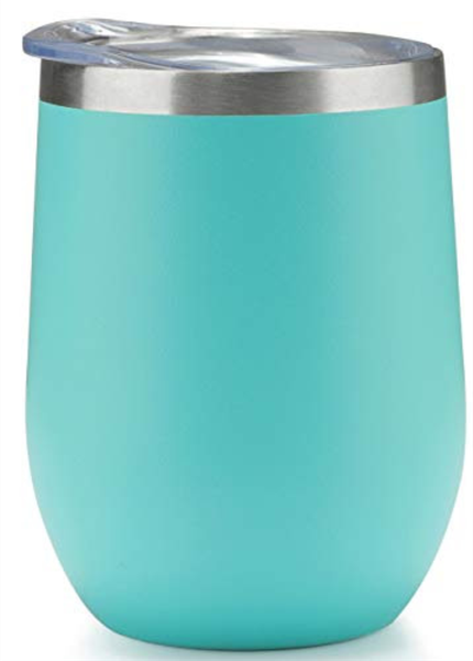 Wine Tumbler Stainless Steel Dbl walled w/lid
