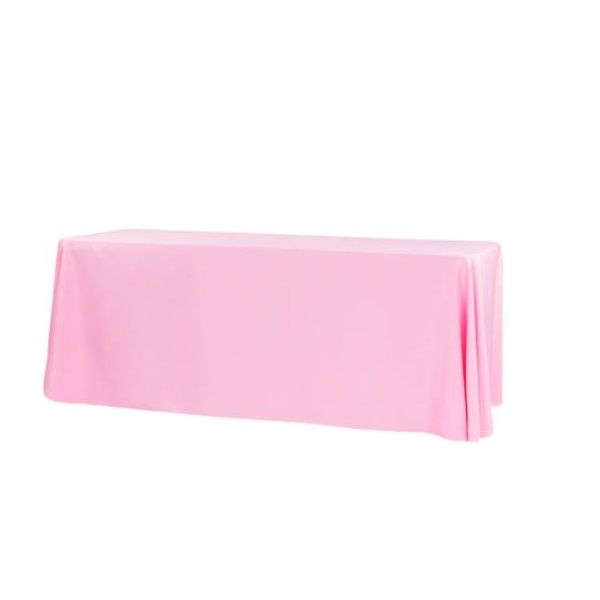 Polyester Rectangular Tablecloth- Pink Linen