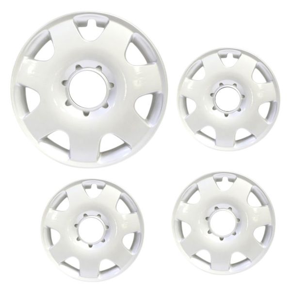 15" Wheel Hub Caps Compatible with VW Jetta Mk4 - Set of 4 - Silver