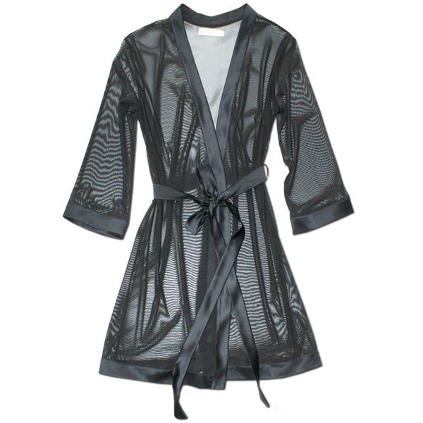 Nucleus - Mesh Luxe Cover Up Gown in Black