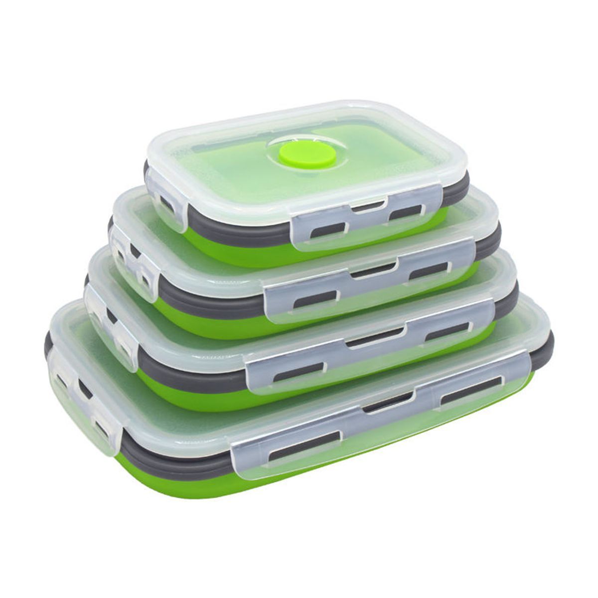 Collapsible Silicone Lunch Boxes Set of Four Buy Online in South