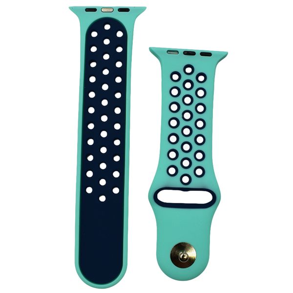 38/40mm Extended Apple Nike Style Teal and Blue Breathable Replacement Strap