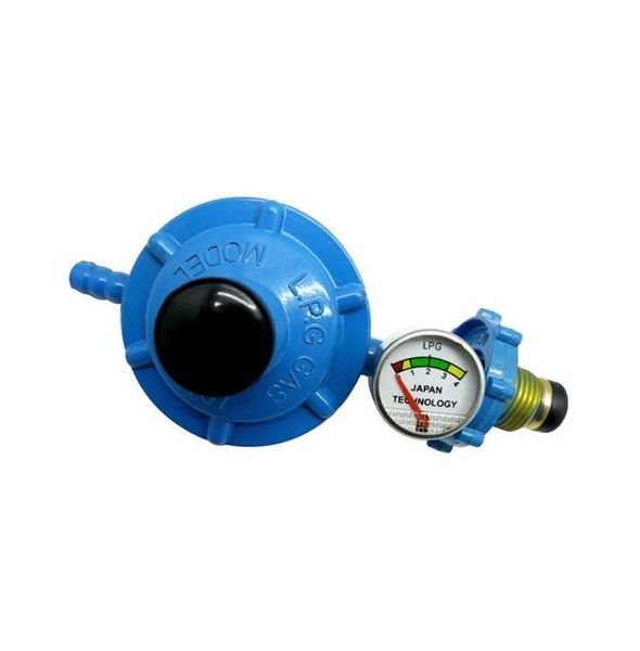 Digimark L.P.G. Gas Regulator With Pressure Gauge - Blue
