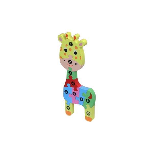 11 Piece Educational Wooden 3D Mini Giraffe Jigsaw Puzzle F47-72-1