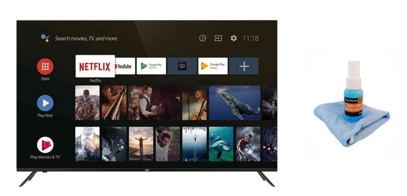 JVC 32" Smart LED Android HD Ready TV + Home Hub LCD Screen Cleaner