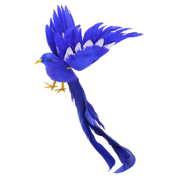 Artificial Bird Feathers Plastic Figurine Landscape Ornament Garden Decor
