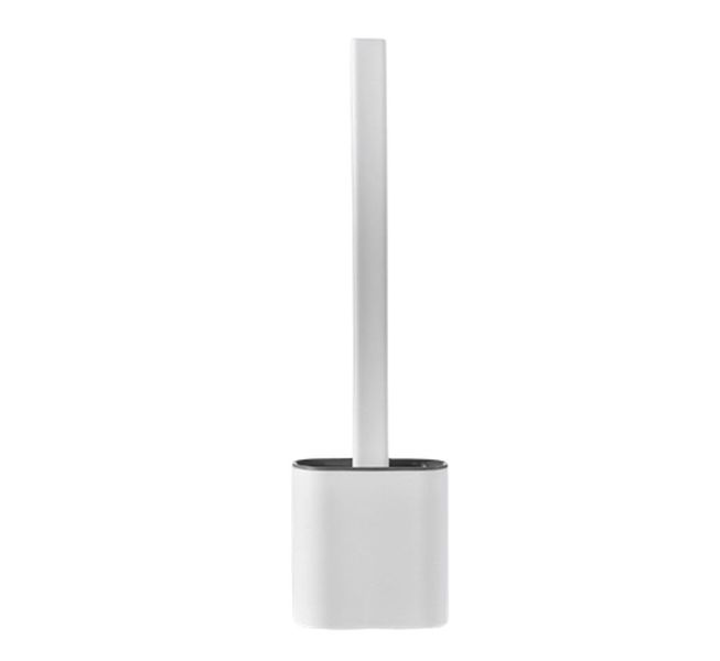 Silicone Toliet Brush With Toliet Brush Holder Stand - Pack of 2