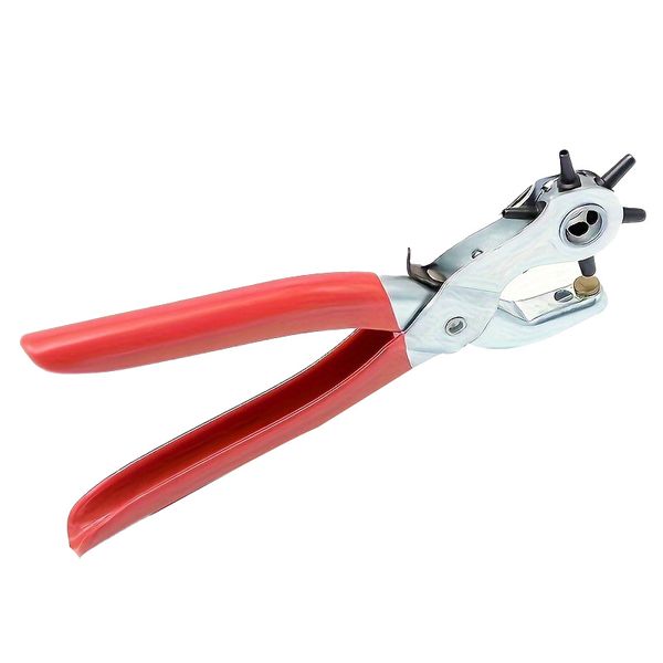 Heavy Duty Leather Belt Hole Punch Pliers Rotary Tool