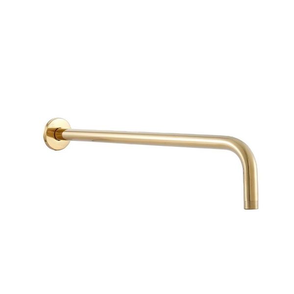 Kessler Shower Arm With Flange 350mm Round Brushed Gold