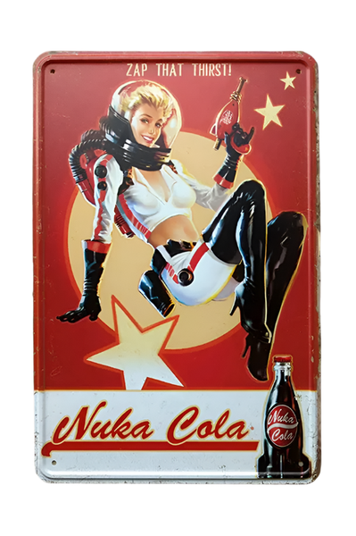 Fallout: Nuka Cola Girl Metal Sign