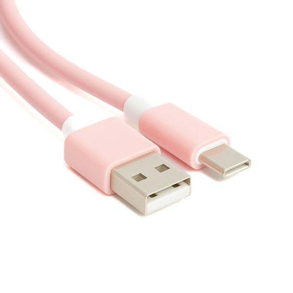 Silicone Cellphone Charger - Type USB to C in Bright Fun Colours