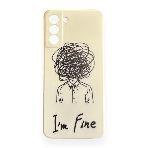AMA Silicon Protective Case I Am Fine for Samsung A52 / A52s 5G
