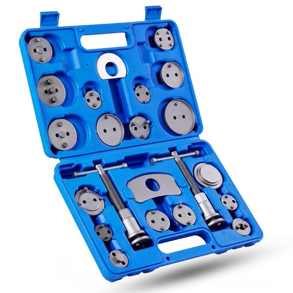 22Piece Brake Calliper Wind Back Tool kit Set Universal Pad Replacement Reset