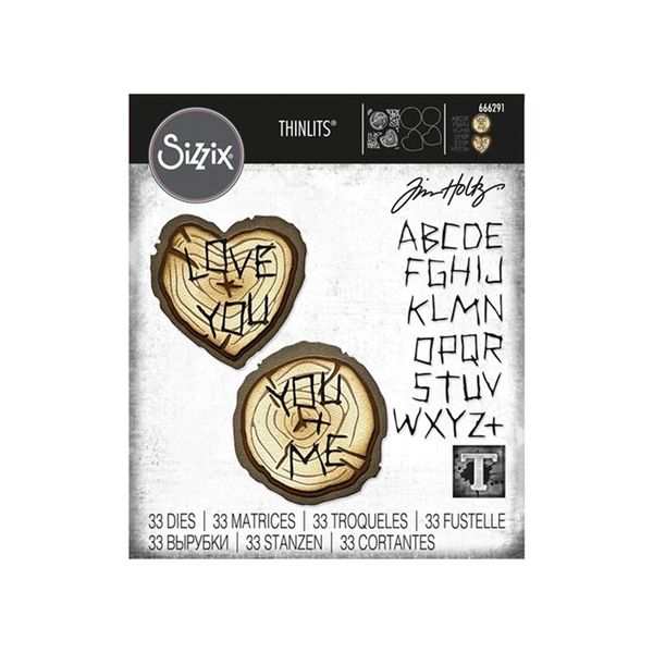 Sizzix Wood Slices Thinlits Die Set by Tim Holtz