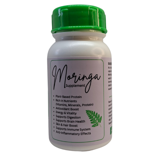 Moringa - 60 Capsules (Pure, Organic &amp; Highest Quality)