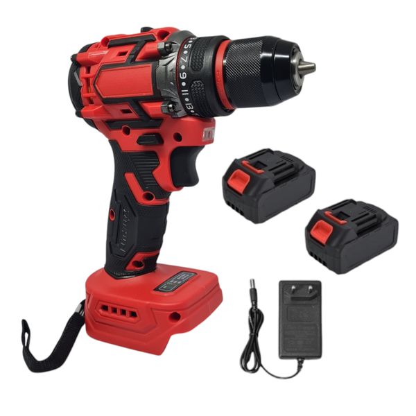 80Nm High Power Diy Drill Set Red image