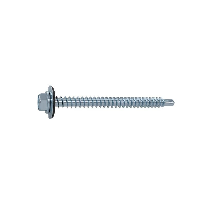V23A Self-Drilling Screw Hex + Epdm Steel Wzp+Cr3 6.3x45 - 50CB