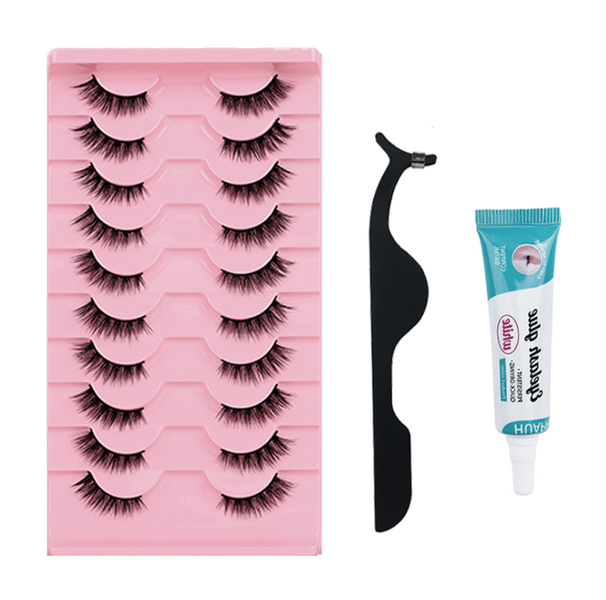 10 Pairs Of Long Curled False Eyelash Curler Tools To Enlarge Eyes