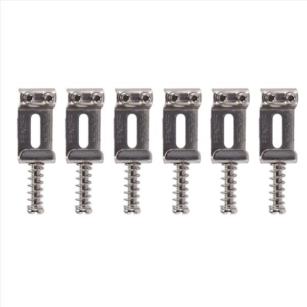Guitar Bridge Saddles Tremolo For Fender Strat Tele Electric Silver