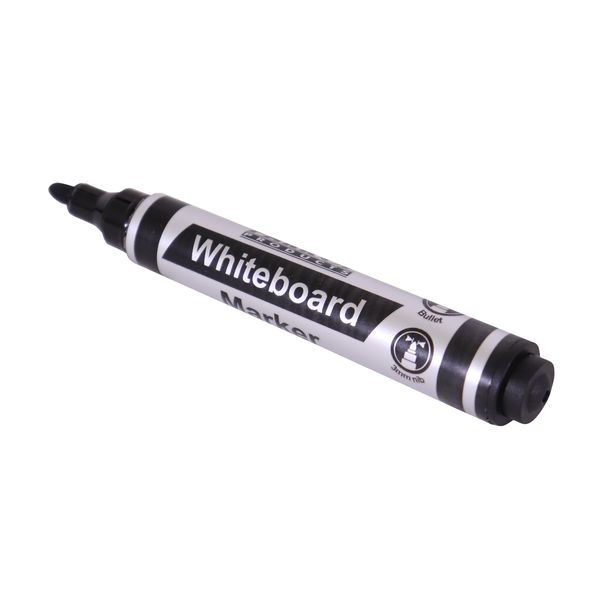 Whiteboard Marker (Bullet Tip - Carded - Black) Pack of 2