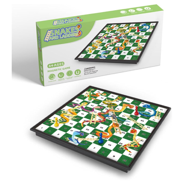 Magnetic Snakes and Ladders Kids Adults Fun Activity Board Game