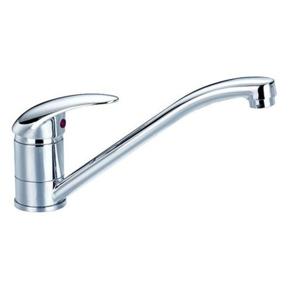 Kitchen Tap Sink Mixer Modern Single Lever Swivel Spout Chrome