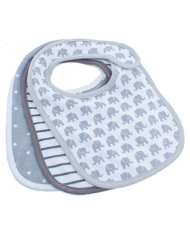 George & Mason Baby - Unisex 3 Pack Polycotton Bibs | Buy Online in ...