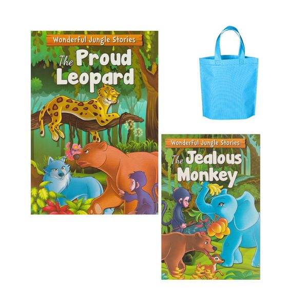 Wonderful Jungle Stories Book Set: A Collection of 2 Books with a Bag
