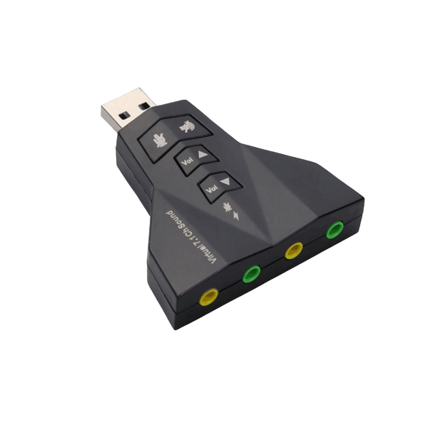 External USB Sound Card Adapter Virtual 7.1Channel Interface