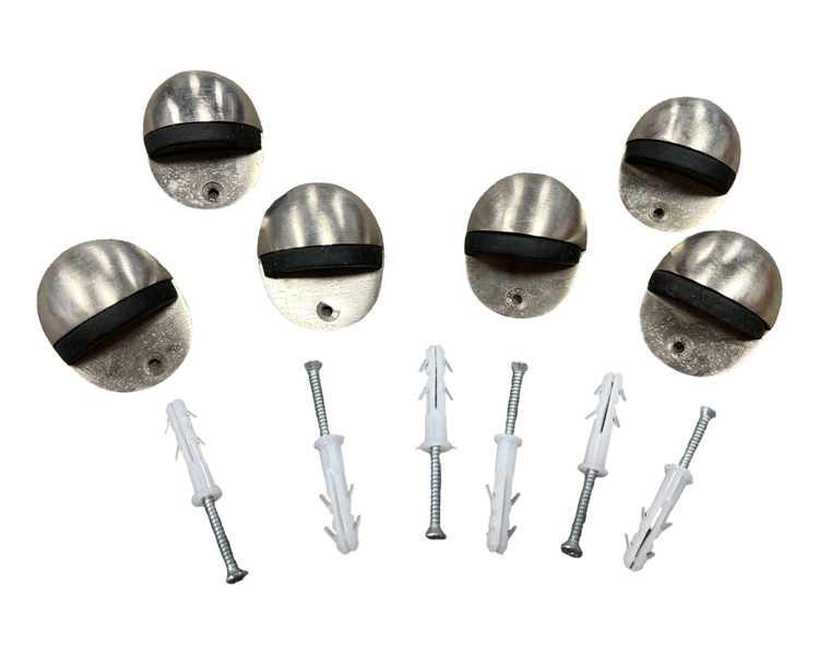 Half Moon Zinc Door Stop Combo 6