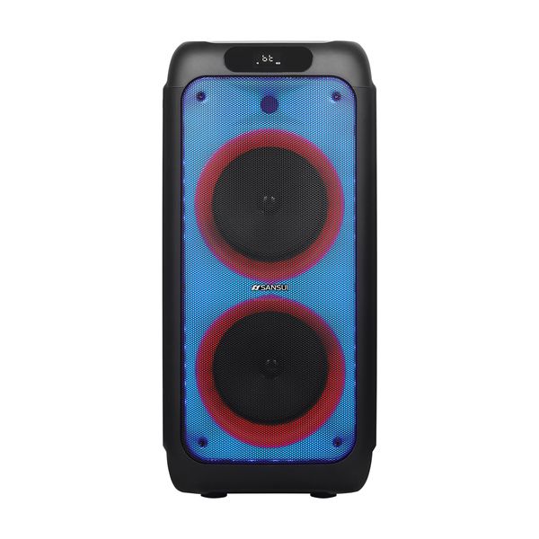 Sansui Bluetooth True Wireless Dual 8" Party Speaker - Black