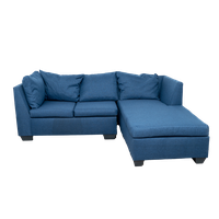 Bava Corner Sofa - Right Hand - Denim Blue