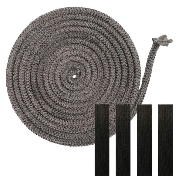 DIY Tool Heat Resistant Fireplace Rope with Self Adhesive Glass Seal -2.5m