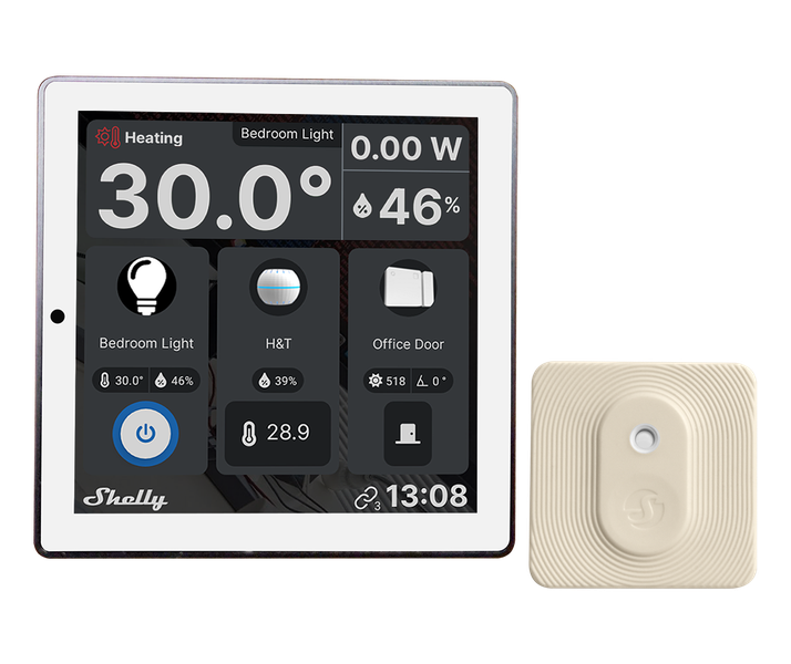 Shelly Wall Display + Blu H&amp;T Smart Control Panel