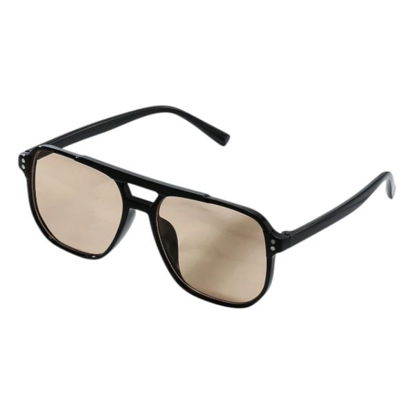 Women's Square Oversized Sunglasses WithTinted Lenses - Black