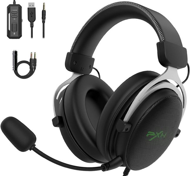 Wired Gaming Headphones PC With 3.5mm USB 7.1 PC/Mac/PS4/Phone/PS5/XBOX PXN