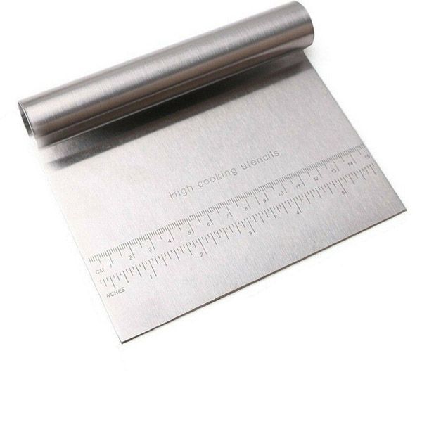 Stainless Steel Dough Cutter, Smoother for Cookies, Cake, Pizza : 15cm