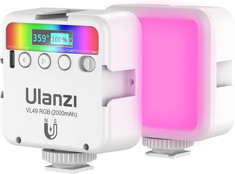 Ulanzi VL-49 RGB Mini Rechargeable LED Video Light White