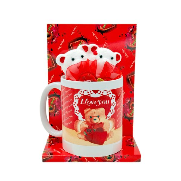 Valentine's Day Gift Coffee Mug with Lovely Bear