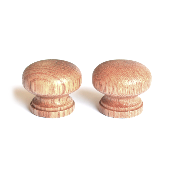 Project Solutions Knob Oak 45mm Lacquered Pack of 2
