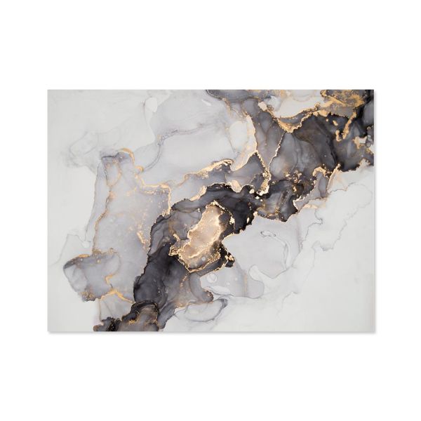 Canvas Wall Art - Black/Gold - 150cm x 100cm