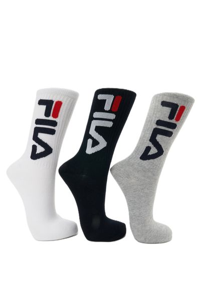 FILA Men's Sandra Tube Sock 3 Pack - Size 6-11