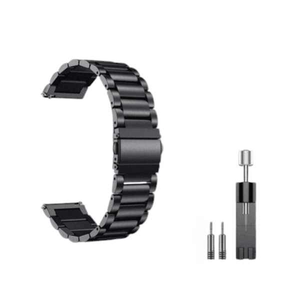 Compatible with Apple Watch black metal strap 38/40/41mm