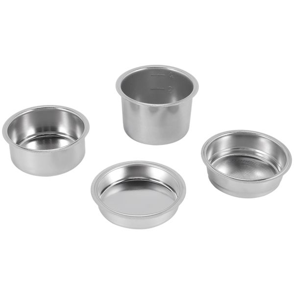 4PCS 51mm Coffee Filter Replacement Filter Basket for Coffee Bottomless Por