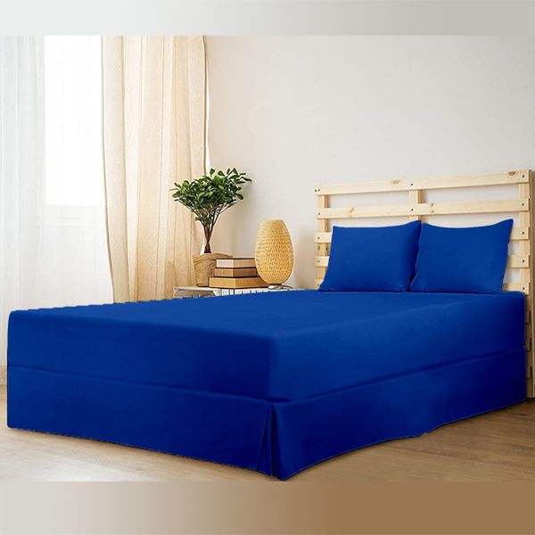 Pierre Cardin - Easyfit Sheeting Set - Royal Blue