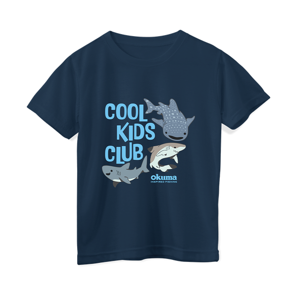 Okuma Kids Fishing T-Shirt - Cool Kids Club - Navy