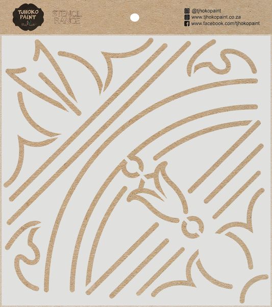 Tjhoko Paint Stencil - 15x15cm - Radiance